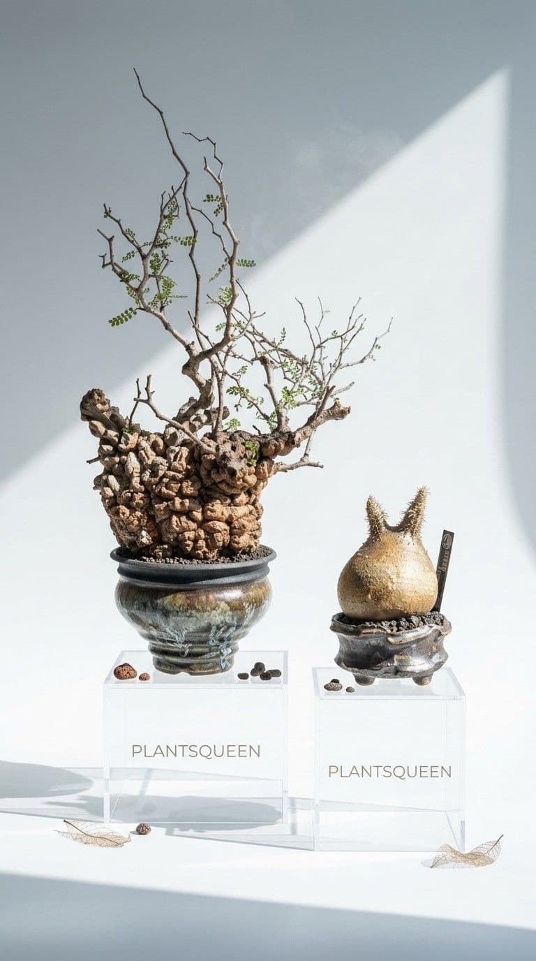 塊根雙件展示組